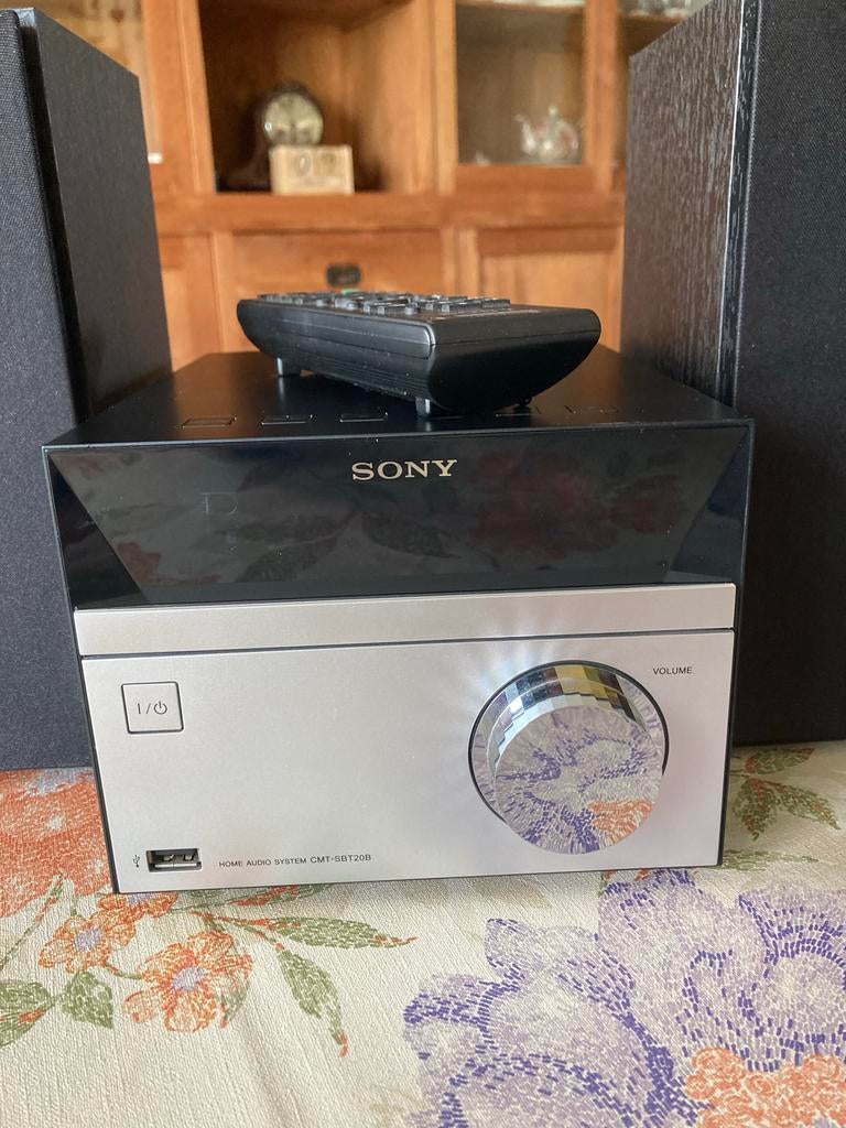 Sony Mini Stereo Set CMT-SBT20B met Bluetooth en USB, Ophalen of Verzenden, Zo goed als nieuw