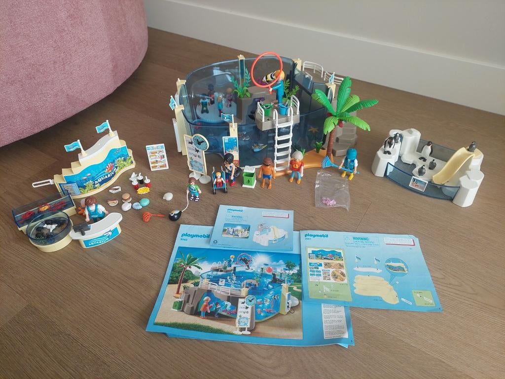 Playmobil Aquarium 9060, Pinguïnverblijf 9062 en Winkel 9061, Kinderen en Baby's, Speelgoed | Playmobil, Ophalen of Verzenden