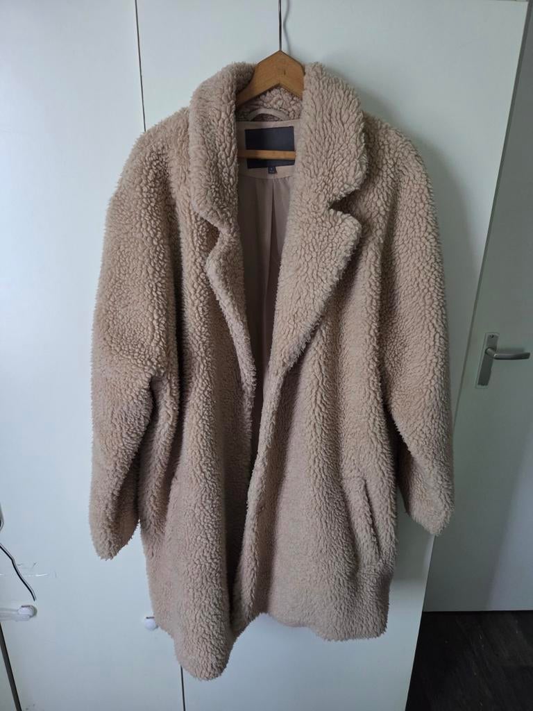 Only Carmakoma dames jas teddy nieuwstaat maat L, Beige, Maat 46/48 (XL) of groter, Ophalen of Verzenden, Zo goed als nieuw