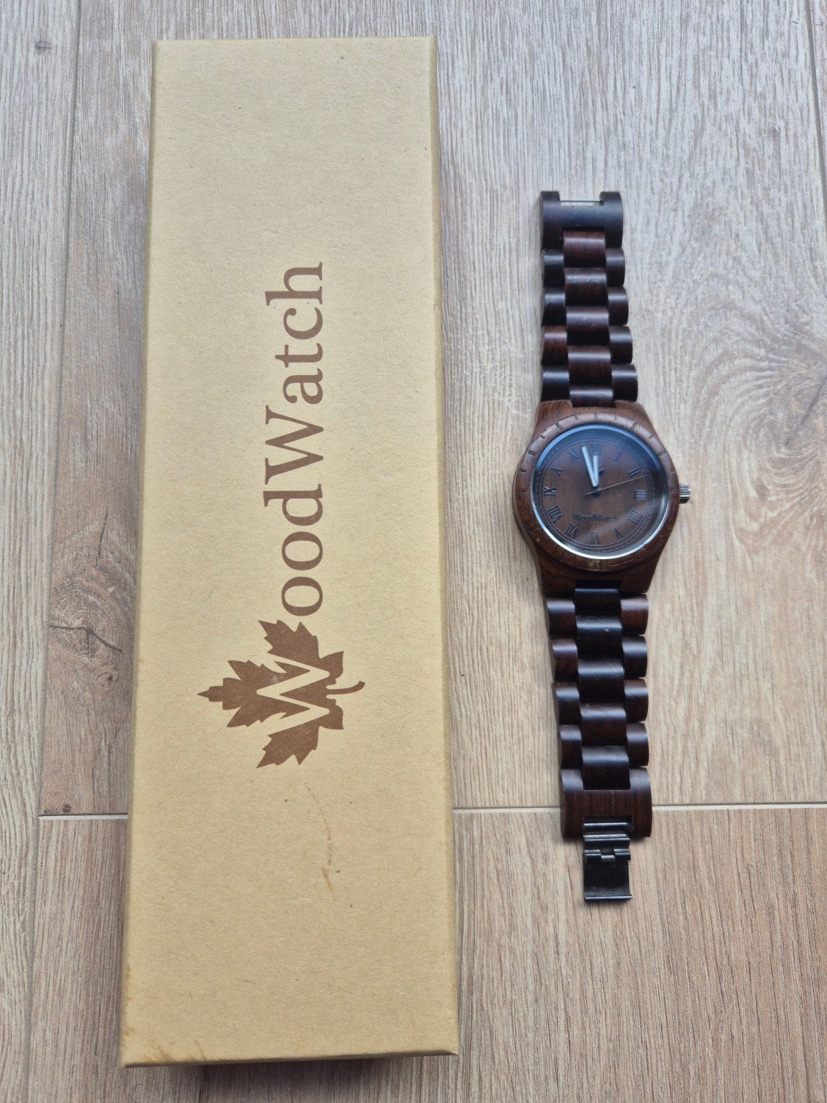 WoodWatch houten horloge, Overige merken, Overige materialen, Gebruikt, Polshorloge