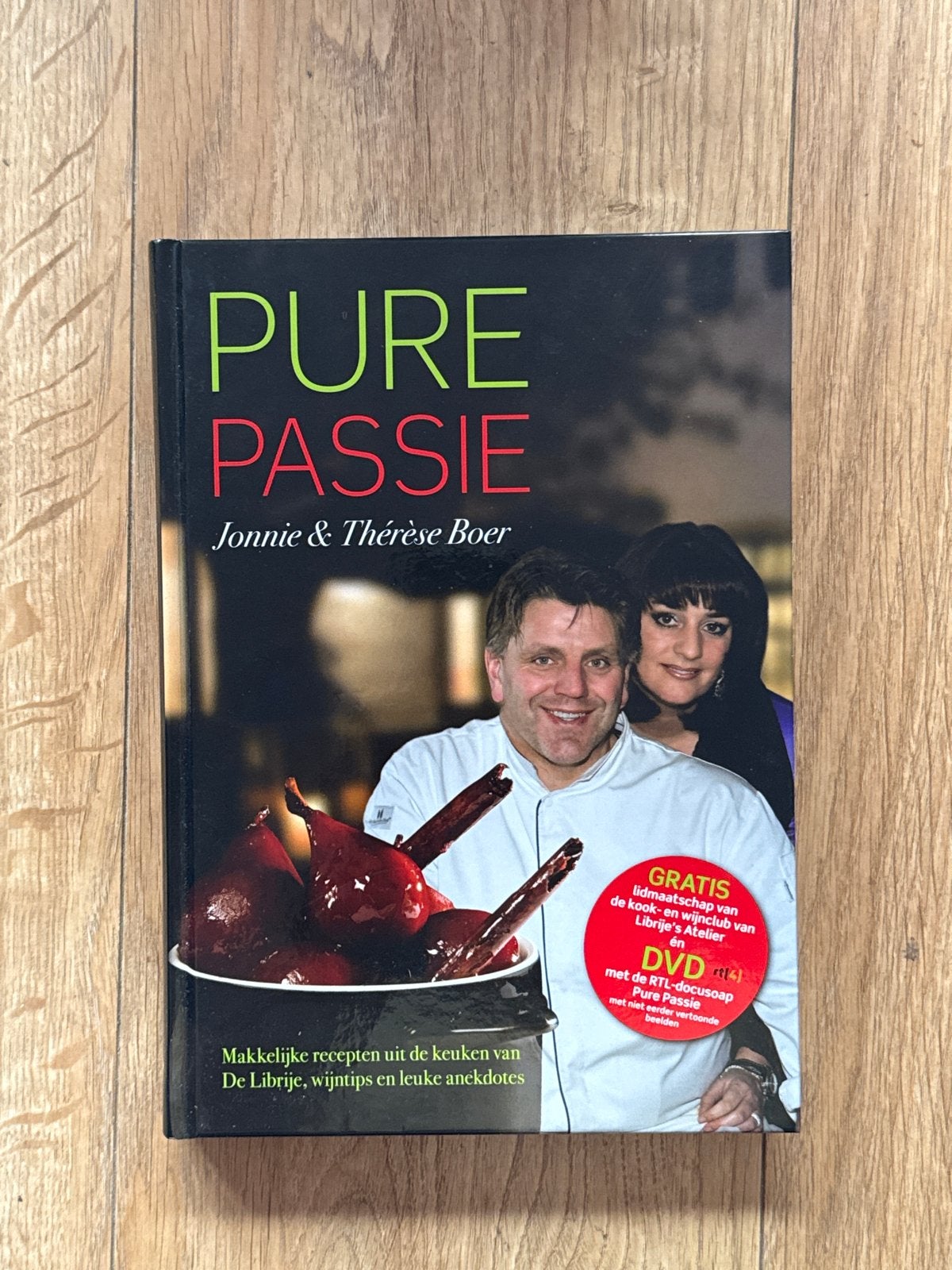 Pure Passie - Jonnie & Thérèse Boer kookboek met DVD, Ophalen of Verzenden, Zo goed als nieuw, Nederland en België, Voorgerechten en Soepen