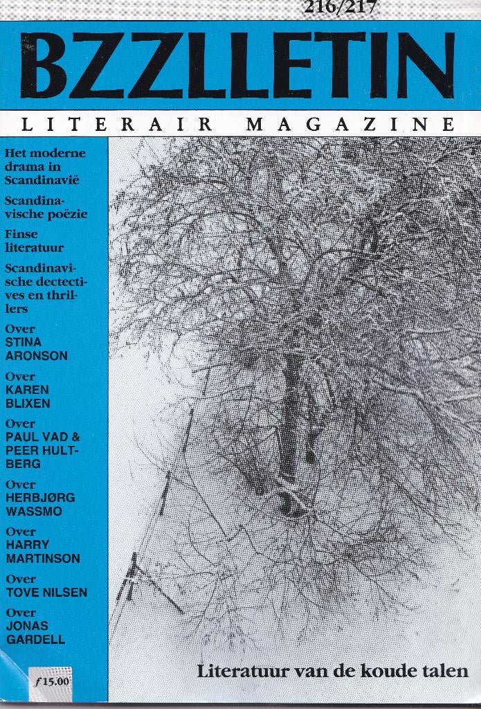 BZZLLETIN 216/217 – Literatuur van de koude talen – mei 1994, Boeken, Verzenden, Nieuw, Overige typen