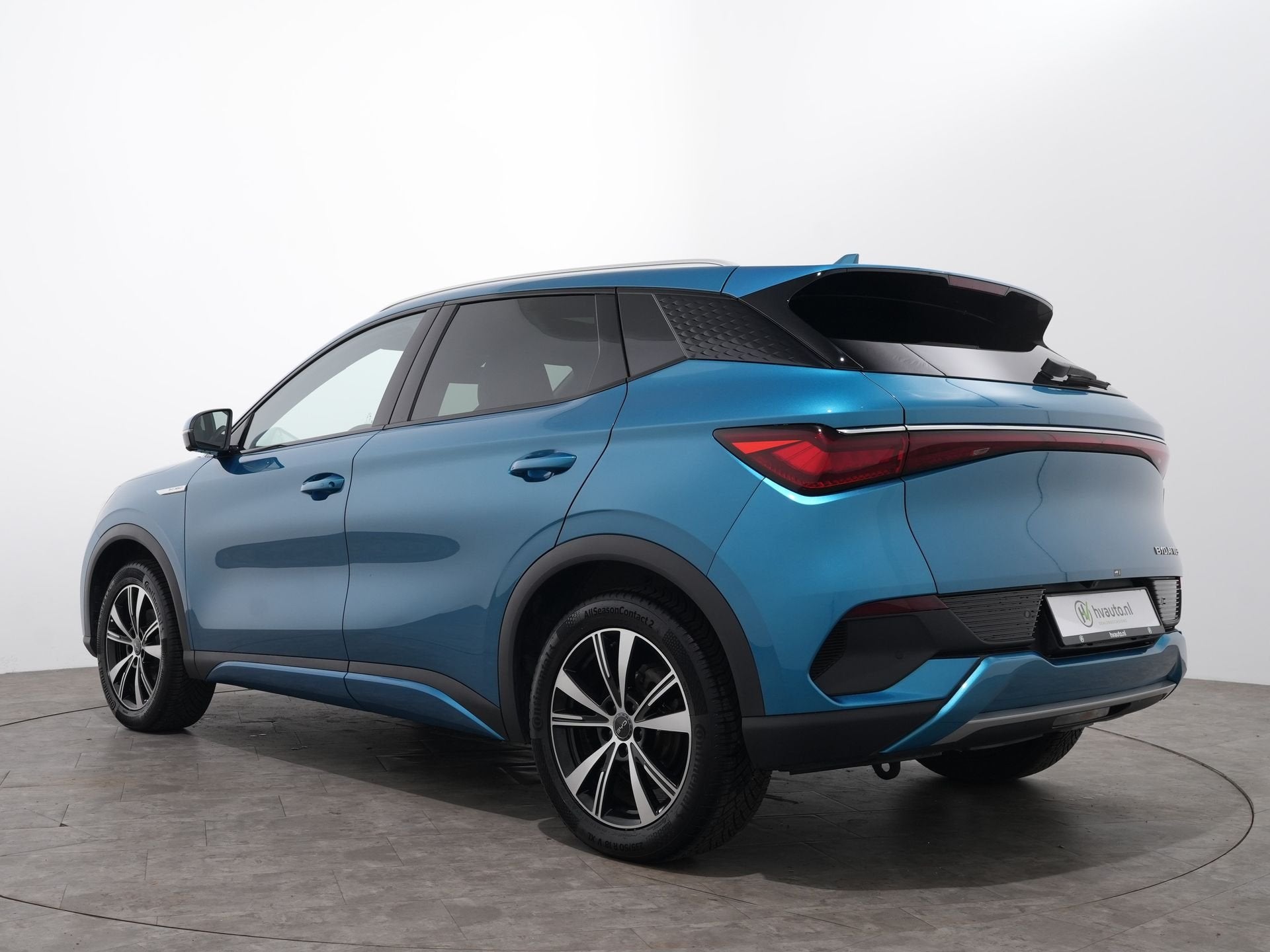 BYD ATTO 3 DESIGN 204PK 60 KWH FACELIFT SOH 100% | Panoramad, Auto's, BYD, Gebruikt, Blauw, 204 pk, SUV of Terreinwagen