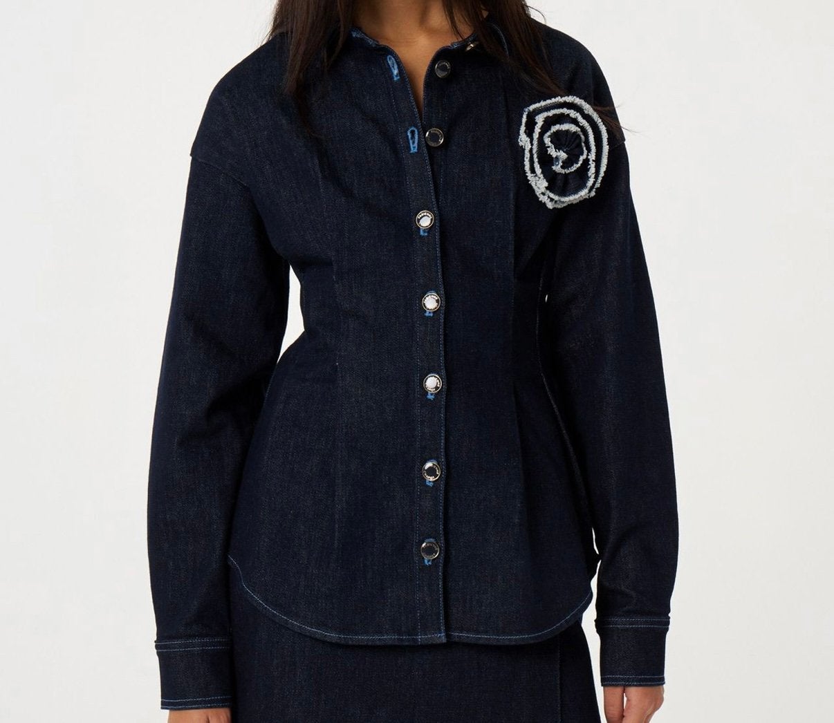 Fabienne Chapot denim jasje/blouse NIEUW | Maat M, Ophalen of Verzenden, Nieuw, Maat 38/40 (M), Blauw