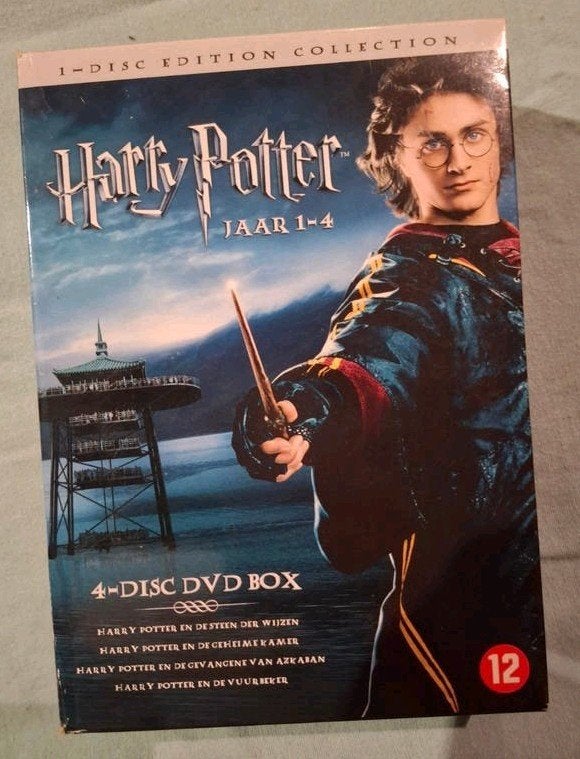 Harry Potter DVD Box 1-Disc Editie Collectie Jaar 1-4, Avontuur, Engels, Nederlands, Ophalen of Verzenden