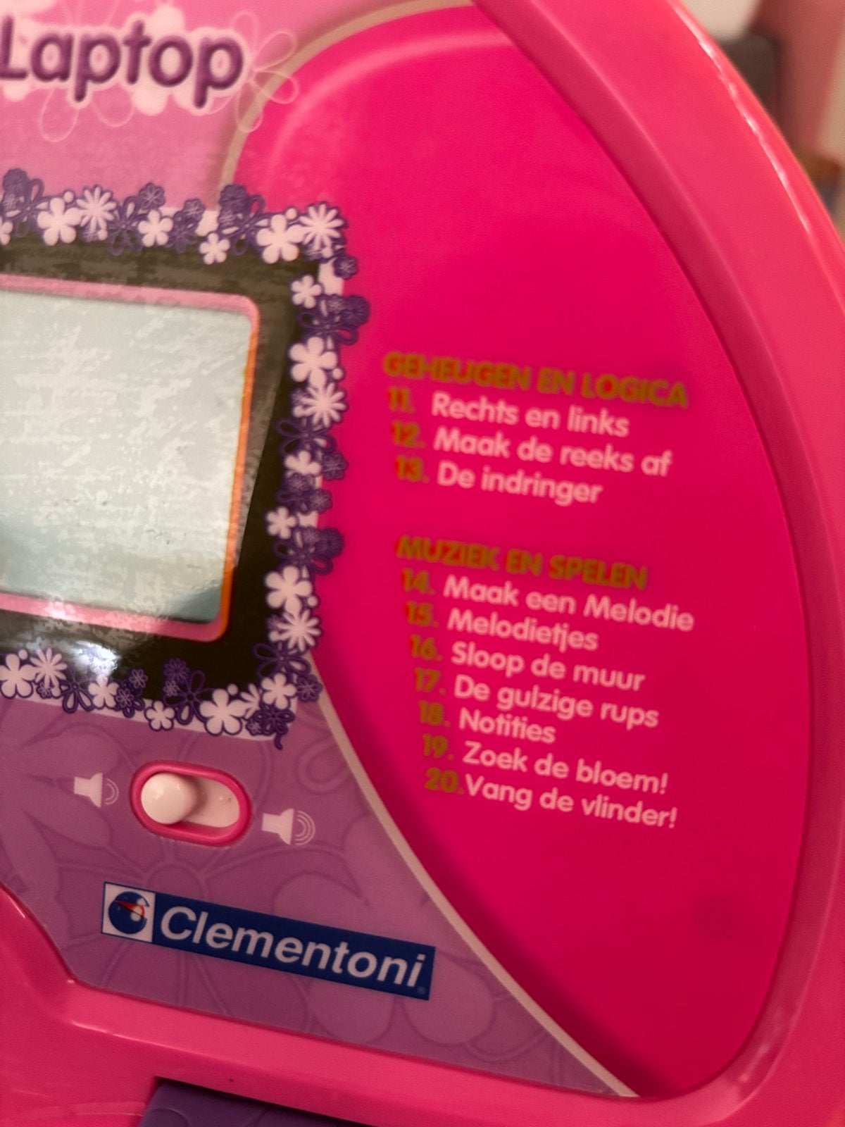 Clementoni My Lovely Laptop Roze - Educatieve Peuter Laptop, Ophalen, Gebruikt, Elektronica, Met geluid