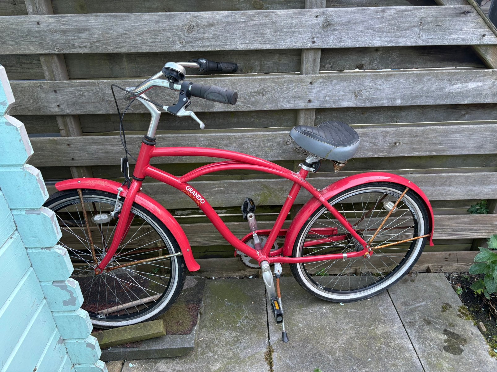 Tekoop mooie citybike Rood Grando, Fietsen en Brommers, Ophalen of Verzenden, Zo goed als nieuw, Aluminium