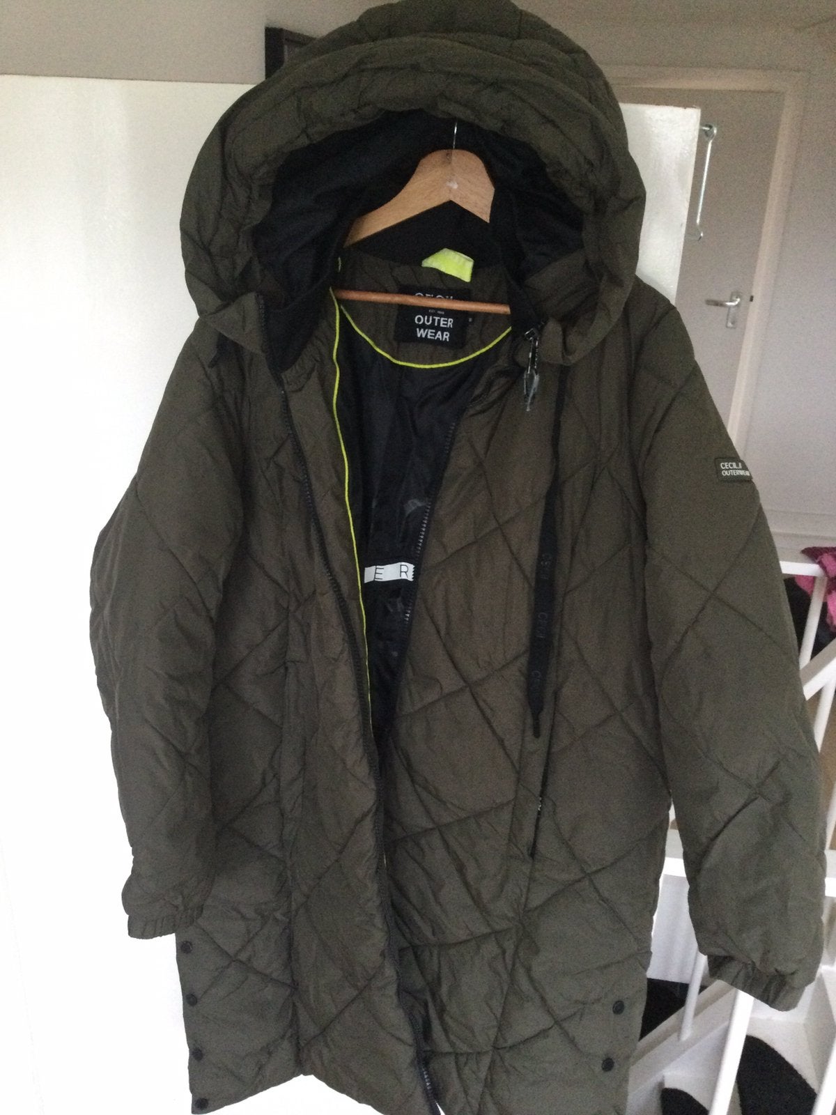 Damesjas winterjas, Kleding | Heren, Ophalen of Verzenden, Zo goed als nieuw, Maat 52/54 (L), Groen