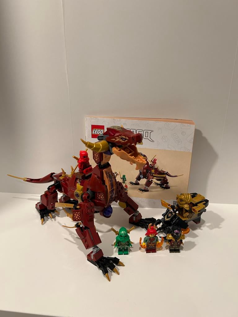 Lego Ninjago 71793 Drakenkracht Kai raceauto compleet, Lego, Ophalen of Verzenden, Zo goed als nieuw, Compleet