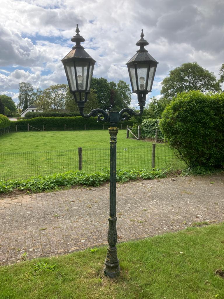 Tuinlantaarn - Opknapper, verlichting werkt, glas heel, Ophalen, Gebruikt, Staande lamp, Waterbestendig