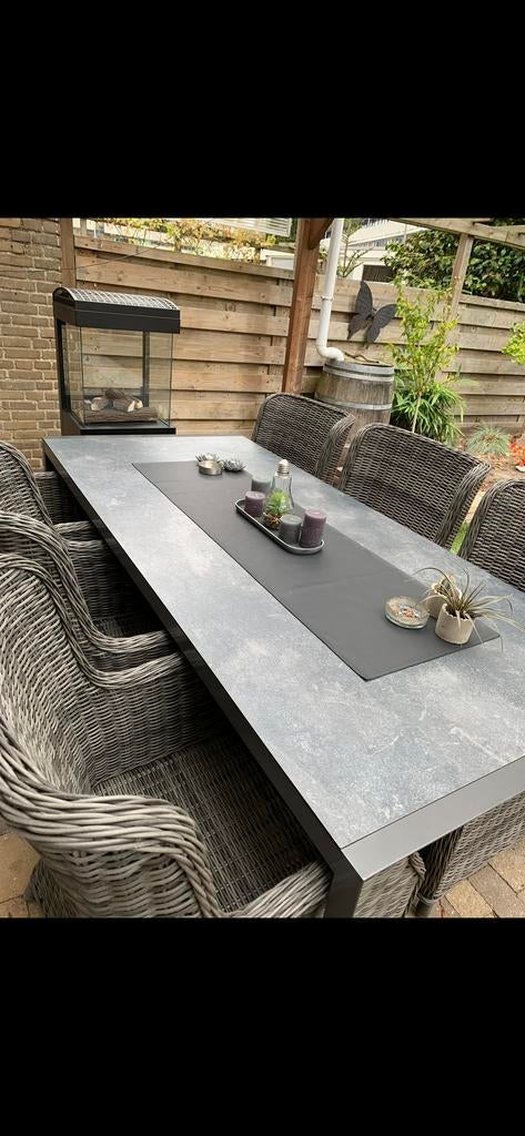 Hartman California tuin tafel 225x100x74, Tuin en Terras, Tuintafels, Ophalen, Gebruikt, Rechthoekig, Aluminium