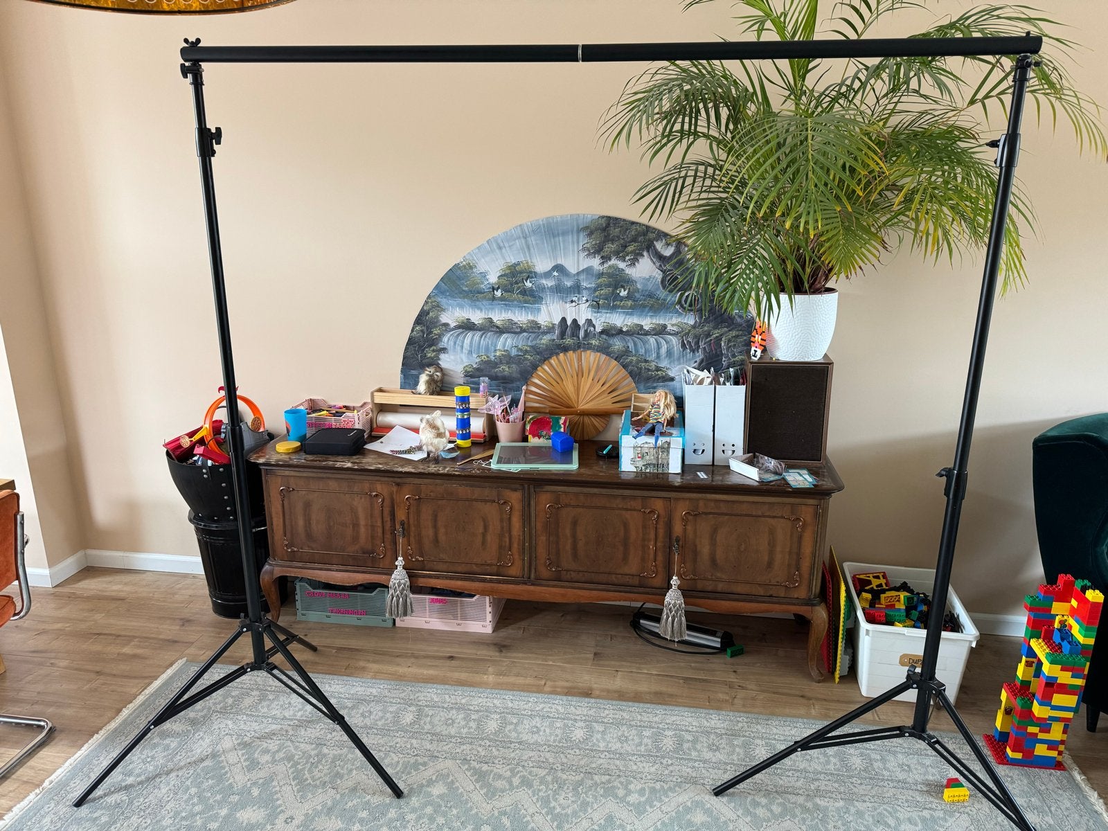 Achtergrond Statieven Set - Tot 280cm Hoog, Audio, Tv en Foto, Fotografie | Fotostudio en Toebehoren, Ophalen, Gebruikt, Achtergrond