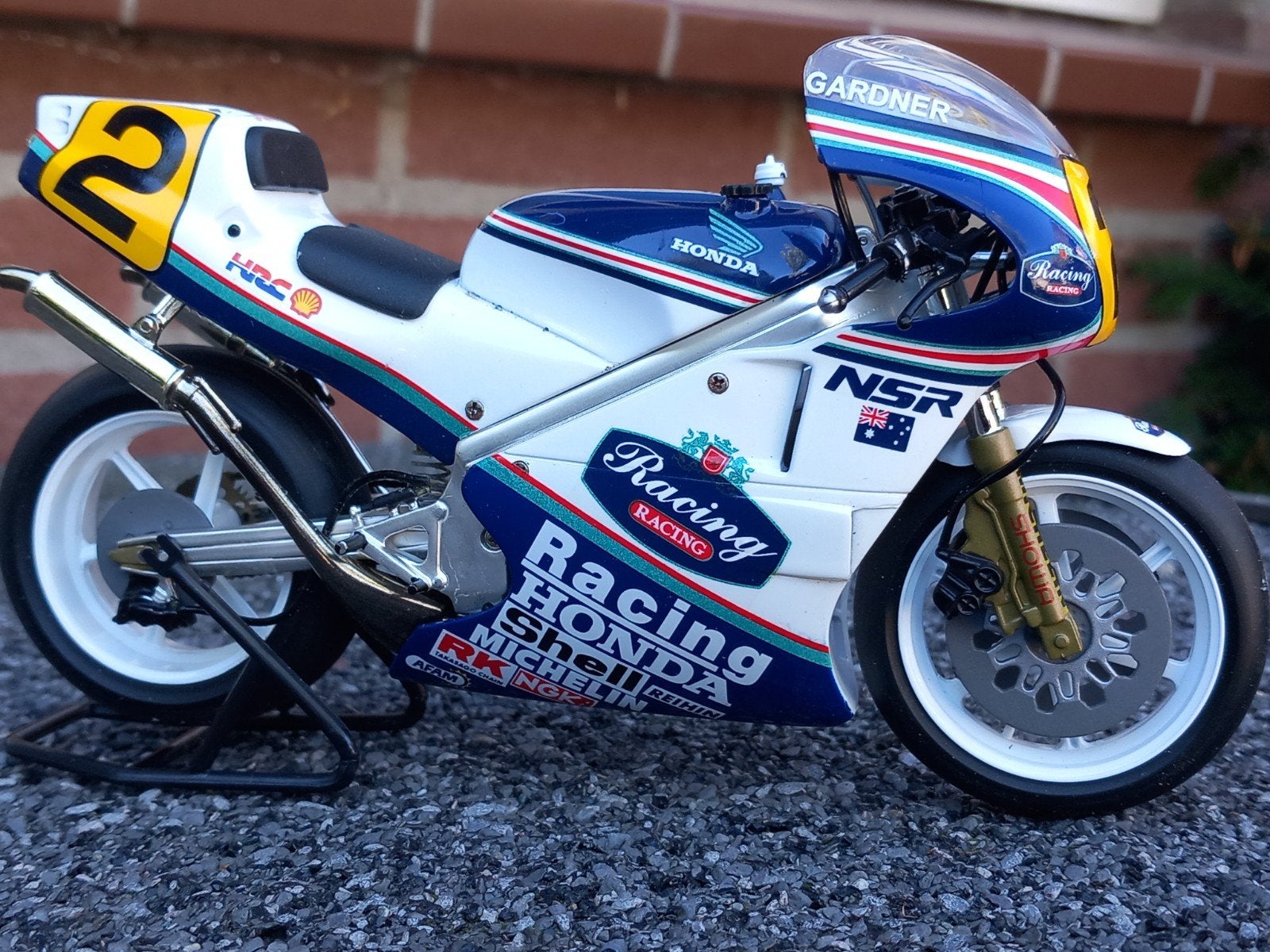 Honda NSR 500cc #2 Wayne Gardner 1987 1/12, Ophalen of Verzenden, Nieuw, 1:9 t/m 1:12, Motor
