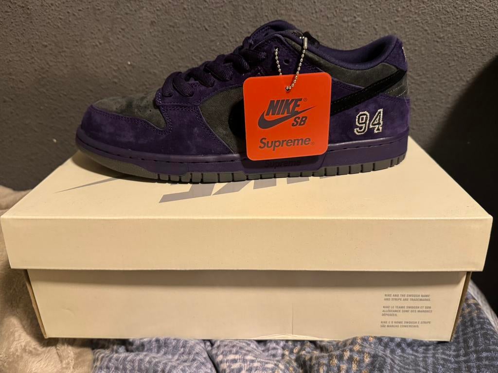 Nike SB Dunk Low Supreme 94 Ink 44.5, Ophalen of Verzenden, Nieuw, Overige kleuren, Sneakers of Gympen
