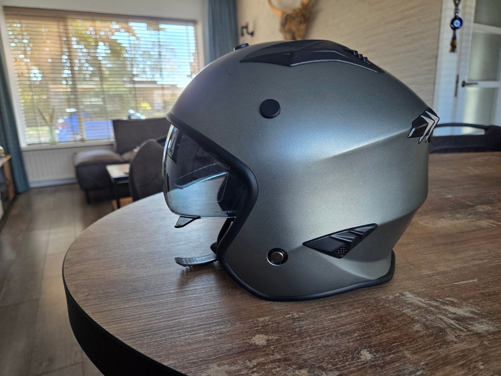 Vito Helmets Jethelm met afneembaar mondstuk - Maat L, Motoren, Heren, Jethelm, L, Tweedehands