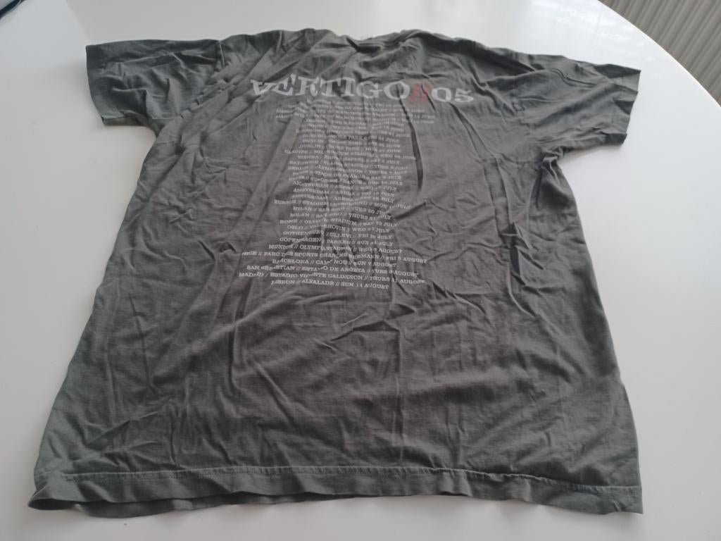 T-Shirt U2 gekocht in Duitsland tijdens een concert maat XL, Blauw, Maat 56/58 (XL), Ophalen of Verzenden, Gedragen