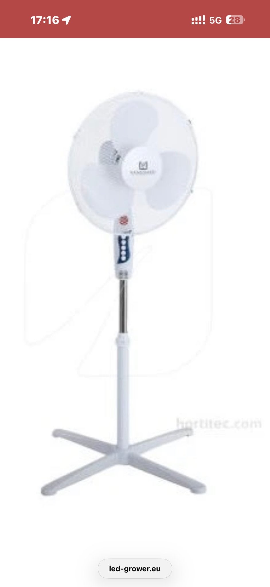 Witte Statiefventilators nieuw in doos, Ophalen, Nieuw, Statiefventilator