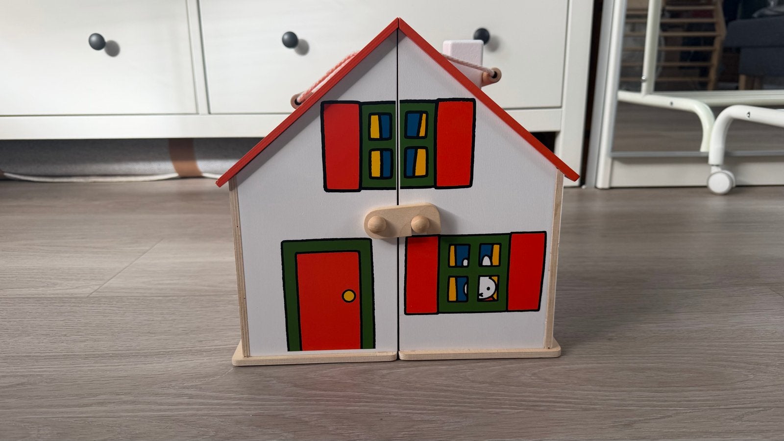 Houten Nijntje poppenhuis van HEMA met accessoires, Ophalen of Verzenden, Zo goed als nieuw, Poppenhuis