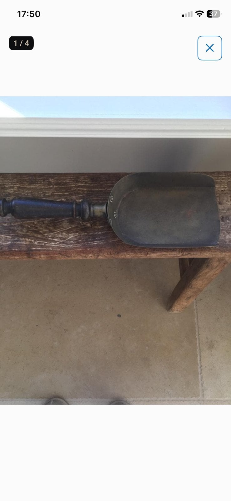 Koperen kolenschep, Antiek en Kunst, Ophalen, Koper