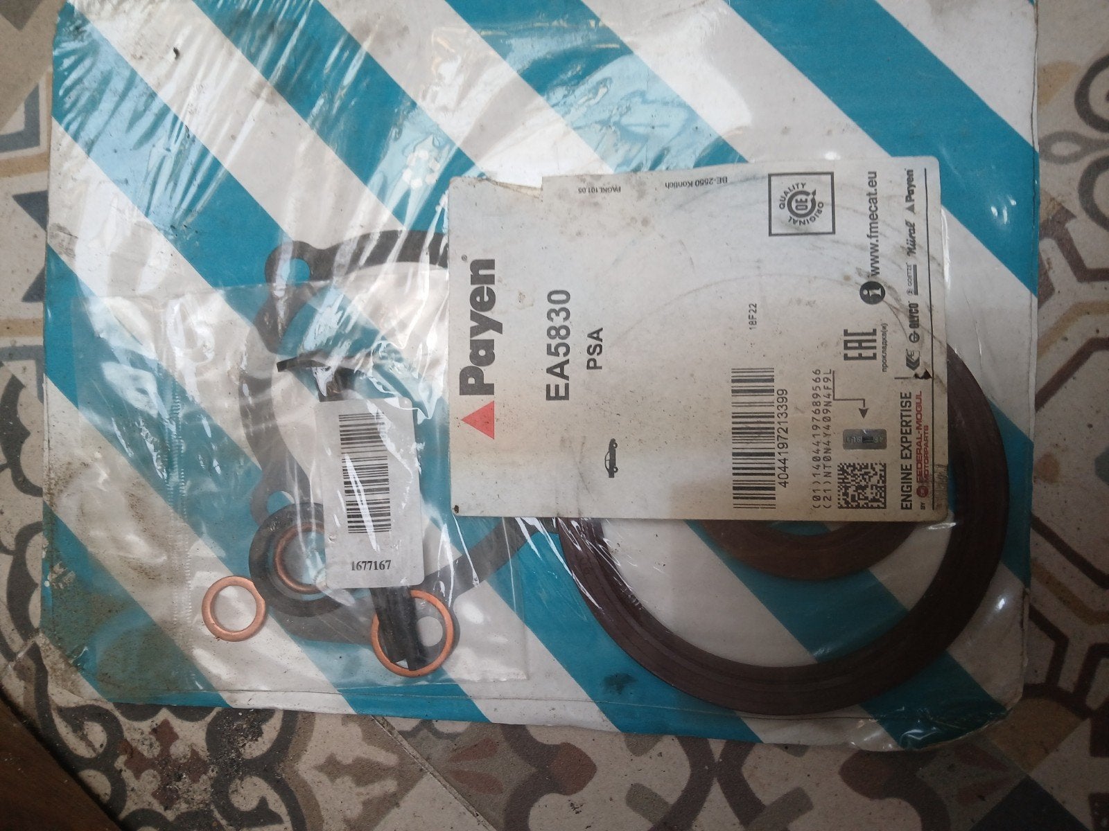 PAYEN EA5830 Carterpakking set voor PSA, Ophalen