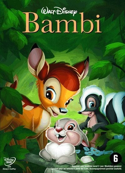 DVD Disney - Bambi NIEUW, Avontuur, Alle leeftijden, Nederlands, Ophalen of Verzenden