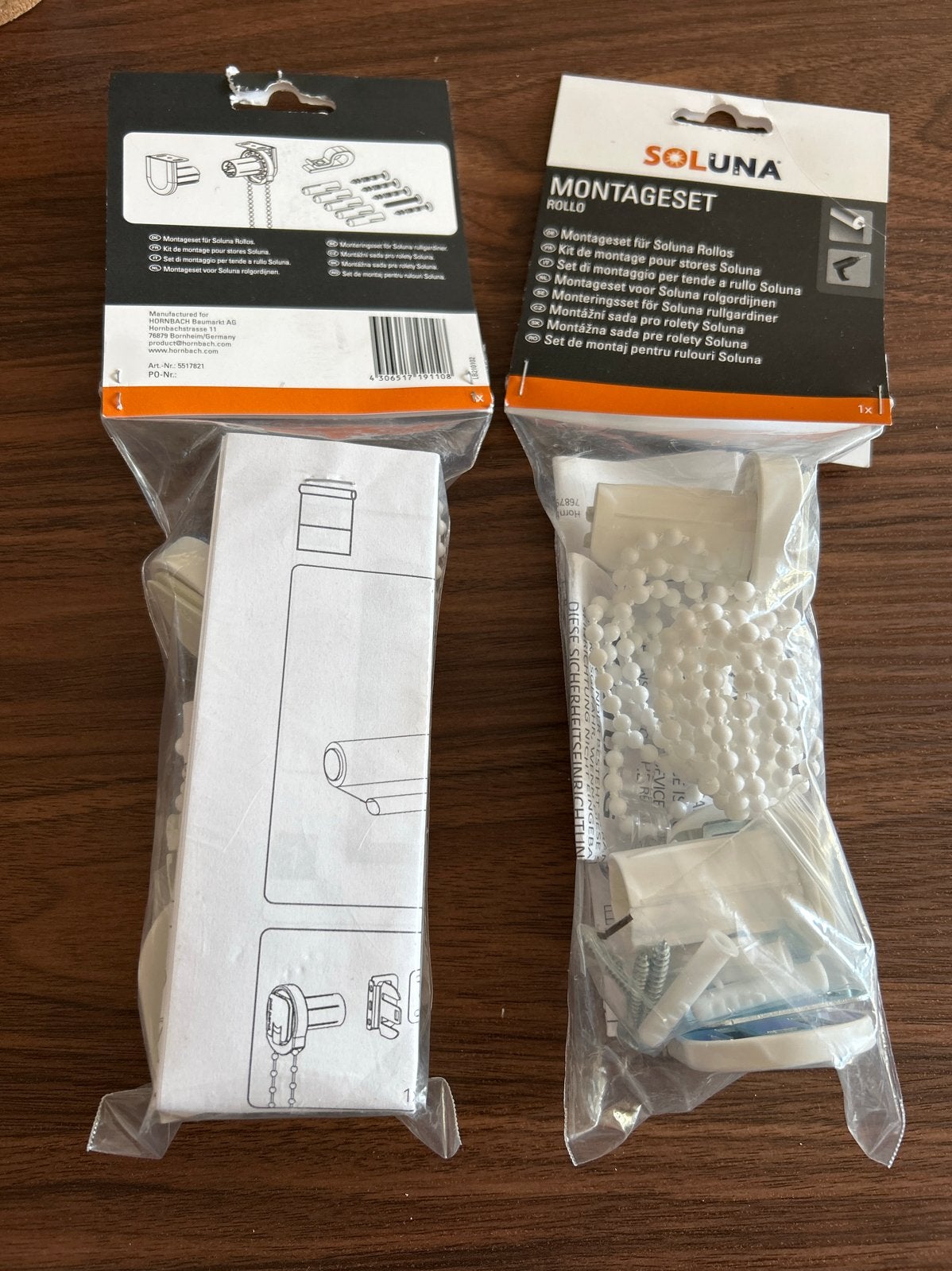 2x Soluna Montageset Rollo - Complete Bevestigingskit, Inclusief montageonderdelen, Overige merken, Wit, Nieuw