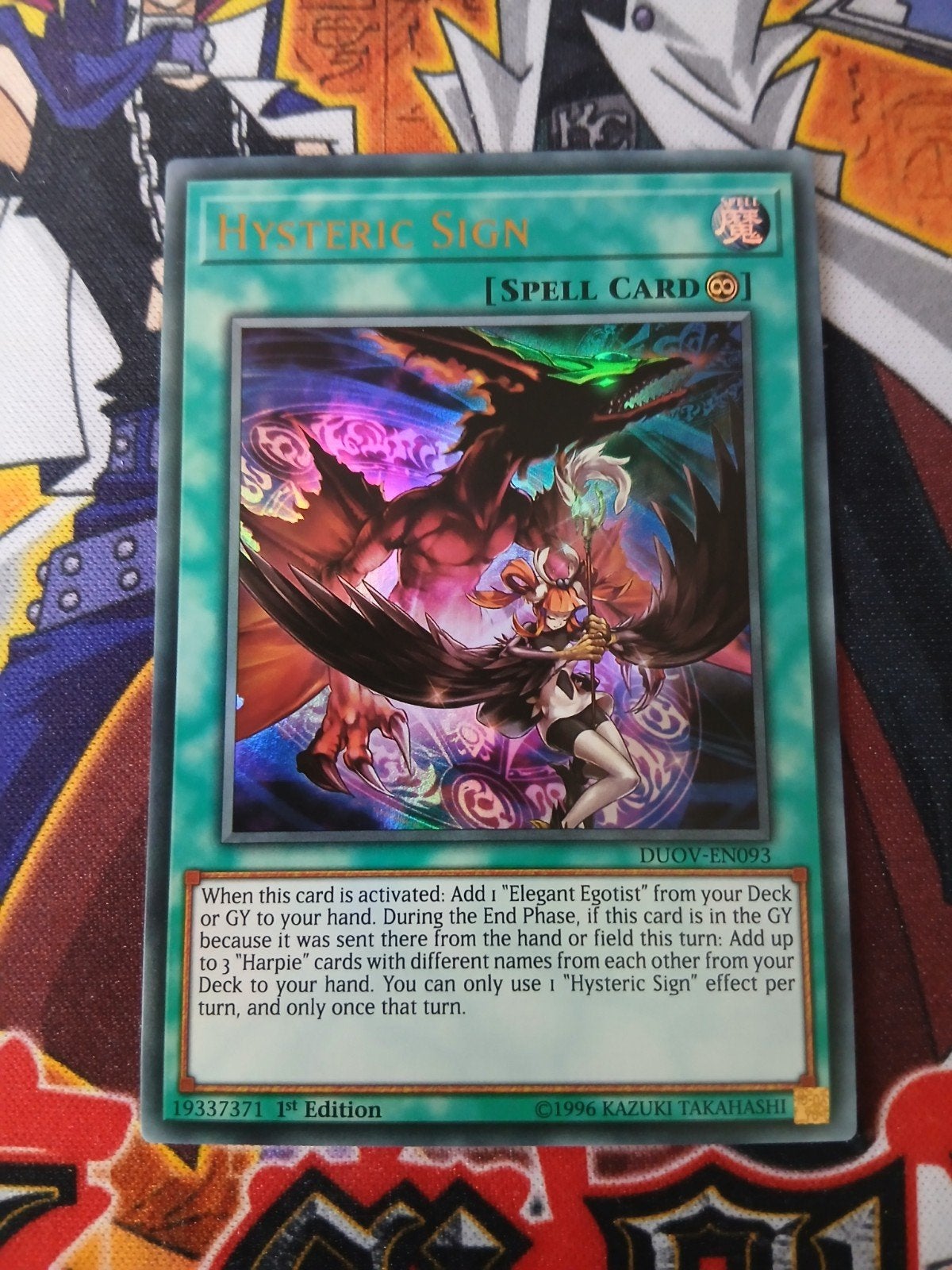 Hysteric Sign - Ultra Rare DUOV - Yu-Gi-Oh, Ophalen, Zo goed als nieuw, Foil