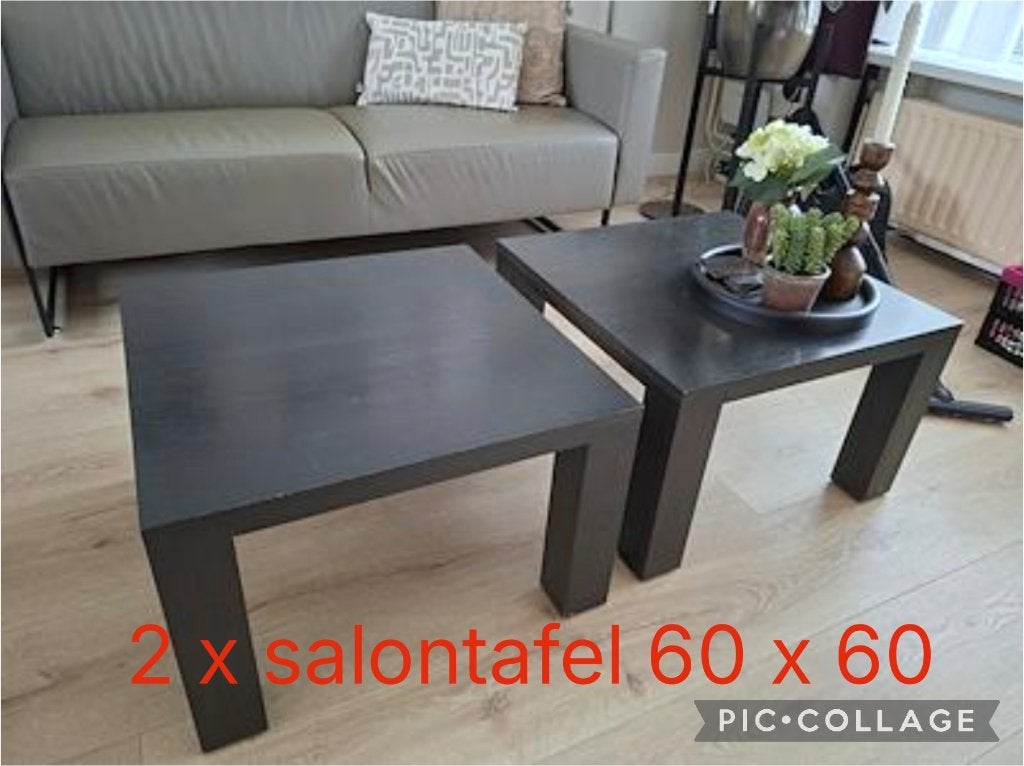 salontafeltjes, Huis en Inrichting, Ophalen, Overige materialen, 50 tot 100 cm, Vierkant