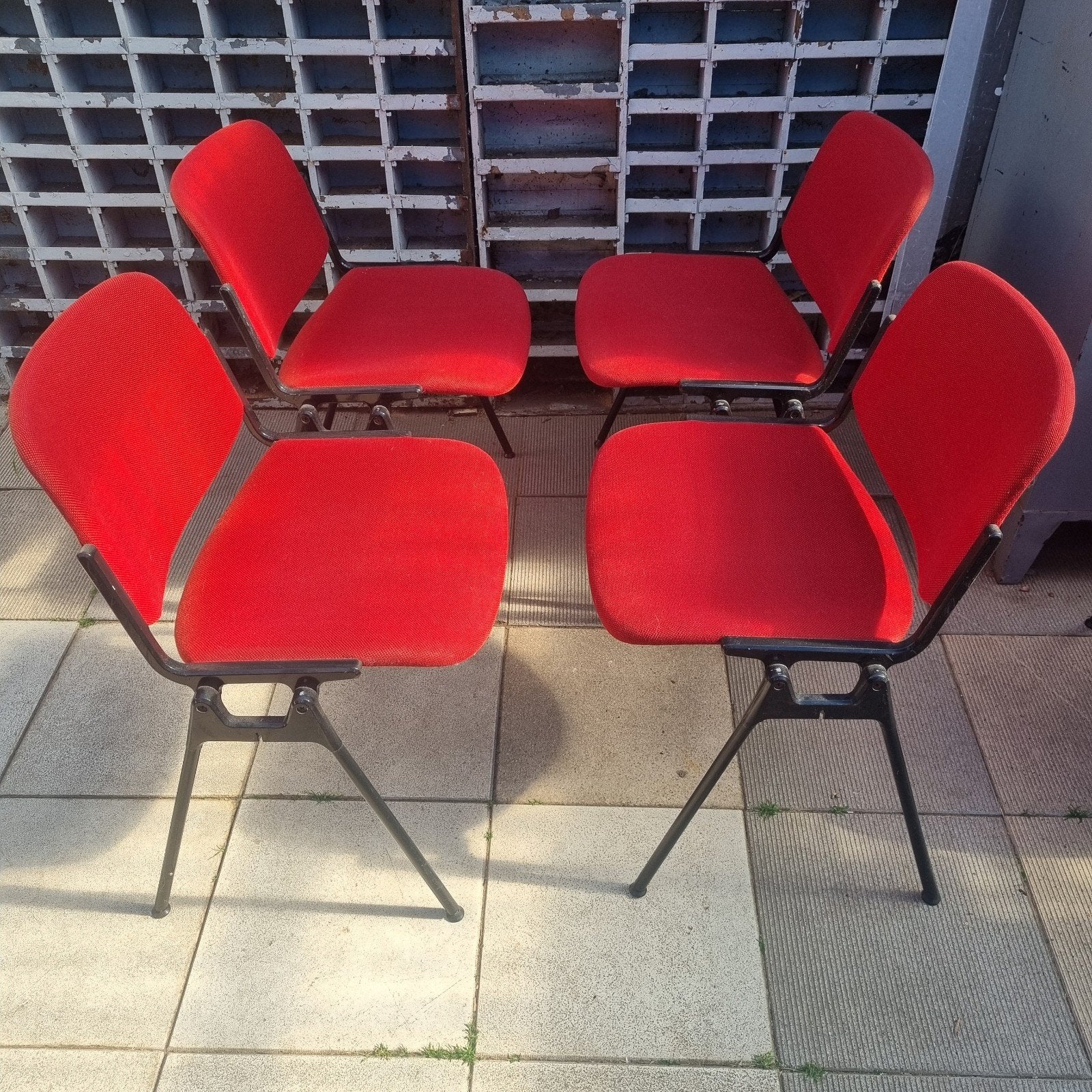 Set van 4 nette vergaderstoelen van Castelli conferentie, Huis en Inrichting, Stoelen, Ophalen, Vijf, Zes of meer stoelen