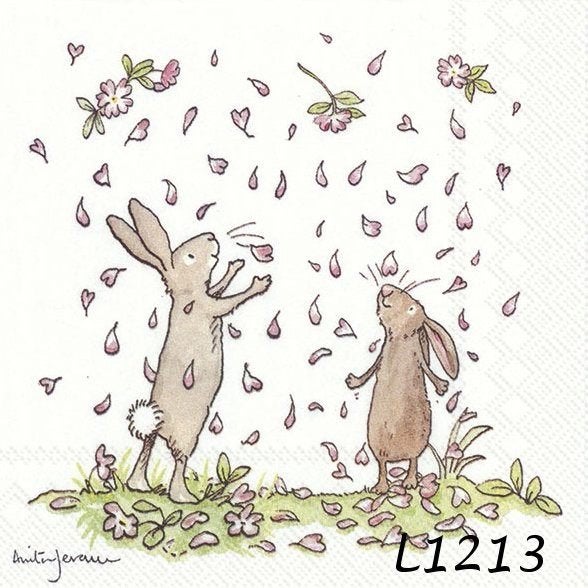 Servetten decoupage/bullet journal*love u to the moon L1213, Verzenden, Nieuw