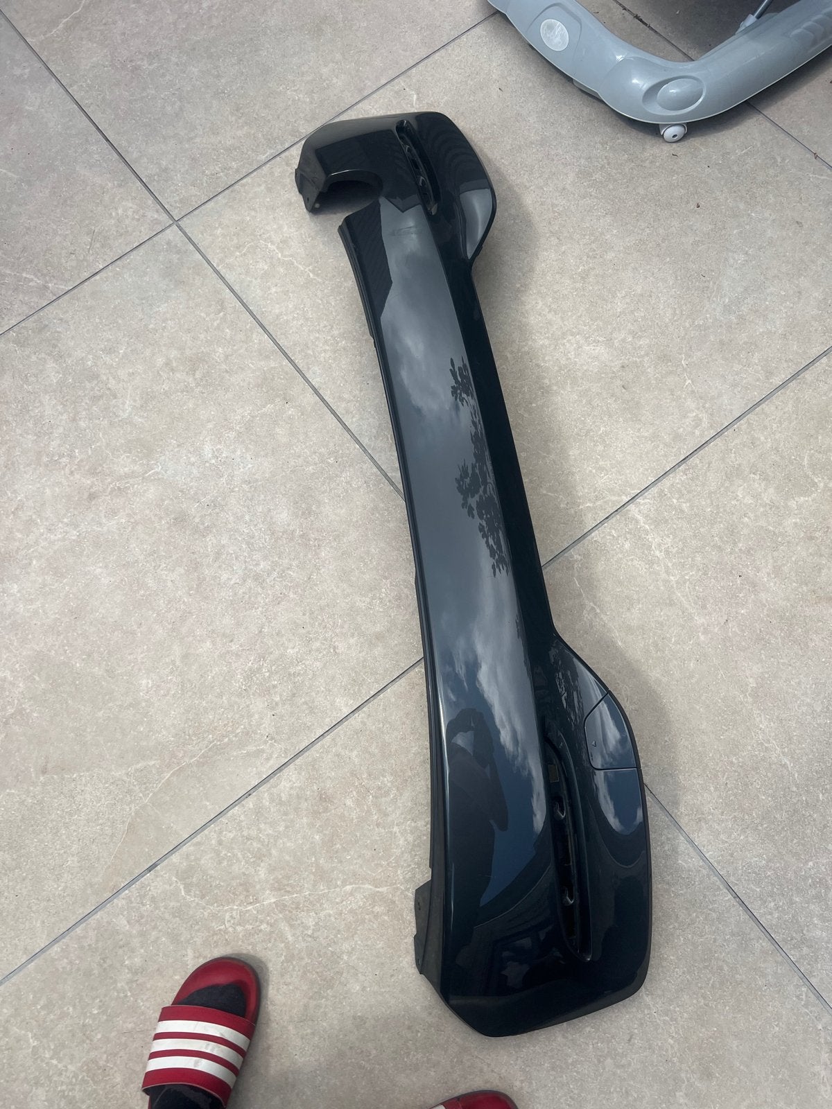 Originele BMW 1 Serie F20F21 LCI diffuser achterbumper grij, Gebruikt, Ophalen of Verzenden, Achter, Bumper