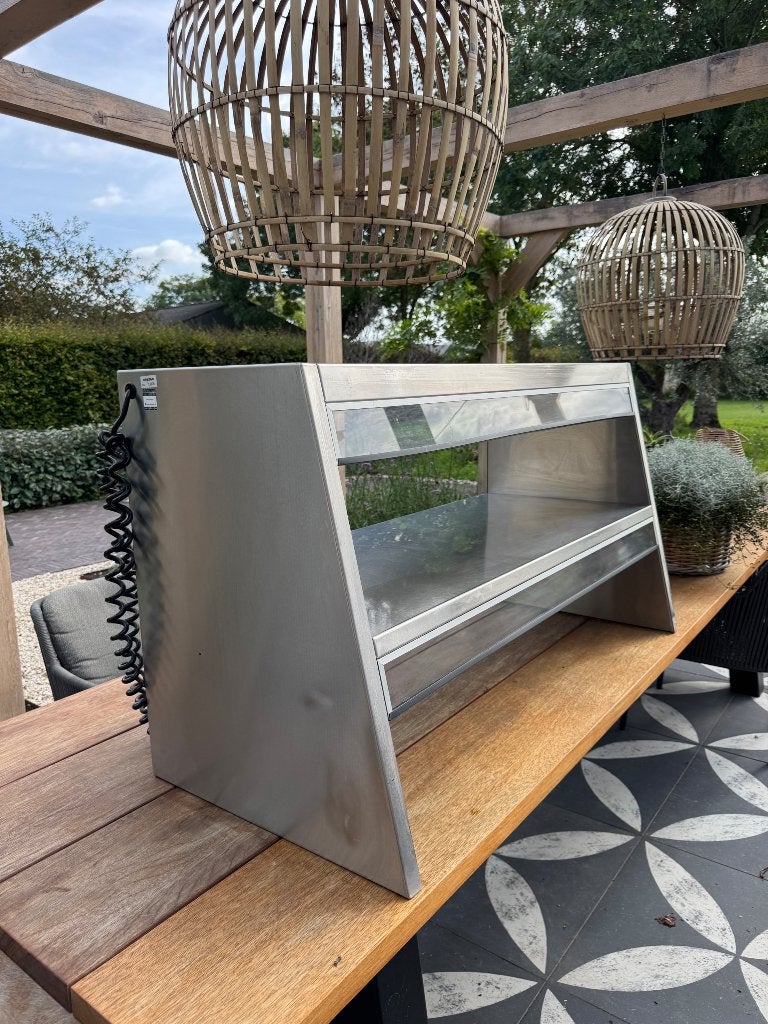 RVS HORECA Dubbele warmtebrug, Ophalen, Zilver, Metaal, Overige merken