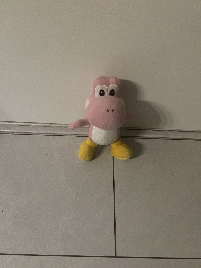 Roze Yoshi knuffel van Nintendo: 24 cm groot, Overige typen, Ophalen of Verzenden, Zo goed als nieuw, Nintendo