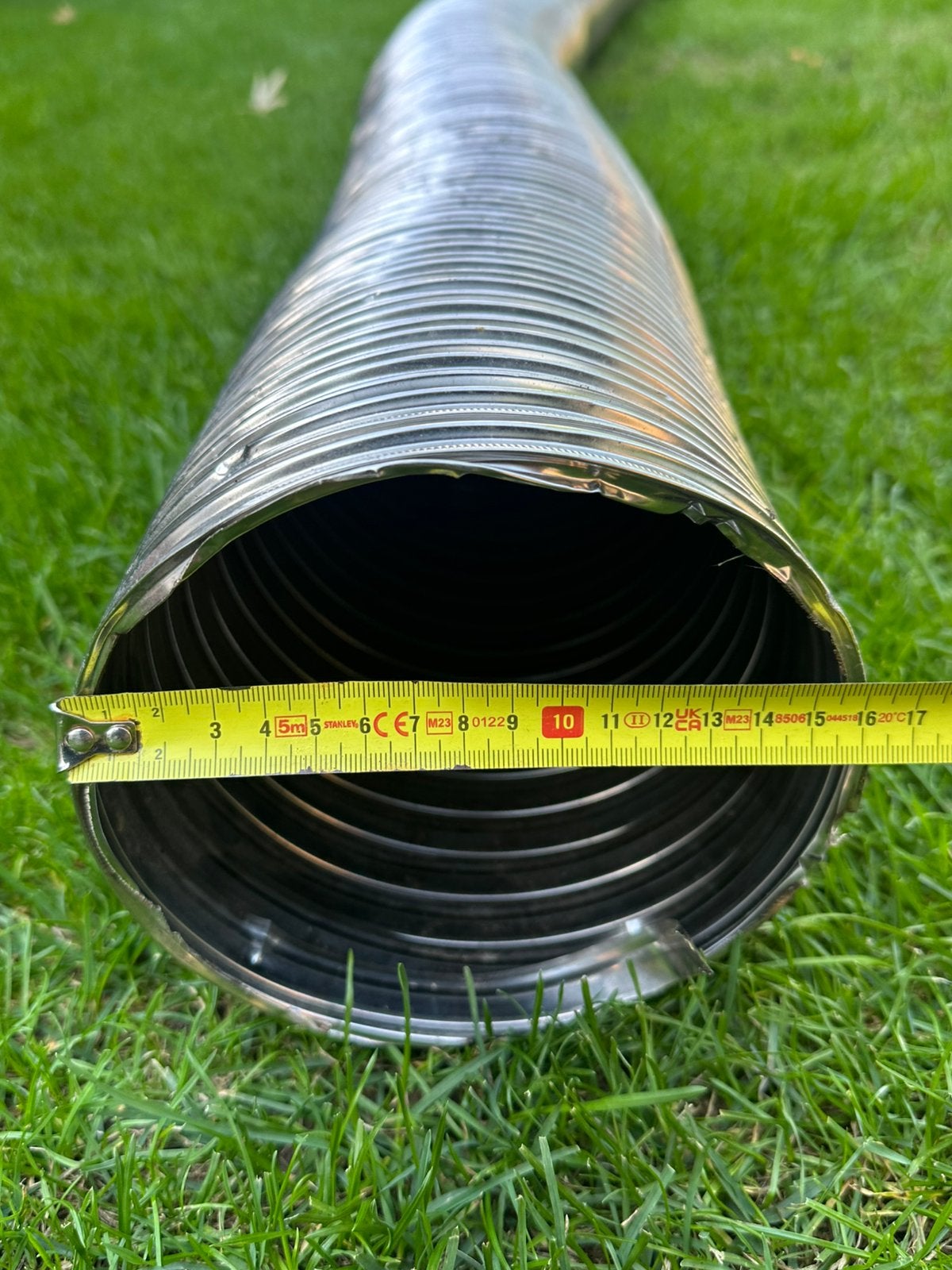 Flexibele RVS rookgasafvoer buis 160mm, Doe-het-zelf en Verbouw, Buizen en Afvoer, Ophalen, Overige typen, Zo goed als nieuw, Rvs