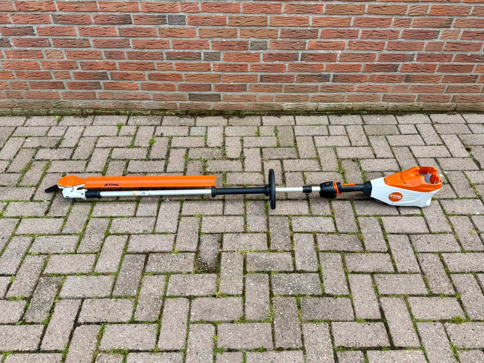 Stihl HLA 135 Stokheggenschaar op accu in zeer nette staat, Tuin en Terras, Heggenscharen, Zo goed als nieuw, Accu, Ophalen