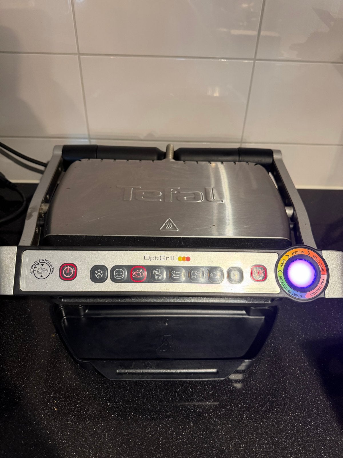 Tefal OptiGrill - Perfect gegrilde gerechten, Ophalen of Verzenden, Uitneembare platen, Gebruikt