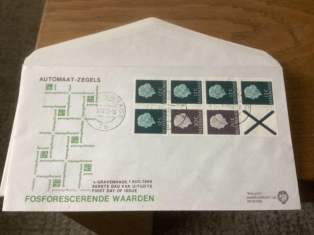 No3818 postzegelboekje pb7bF 1-8-1968 Philato Nederland jaar, Ophalen of Verzenden, Onbeschreven, Nederland