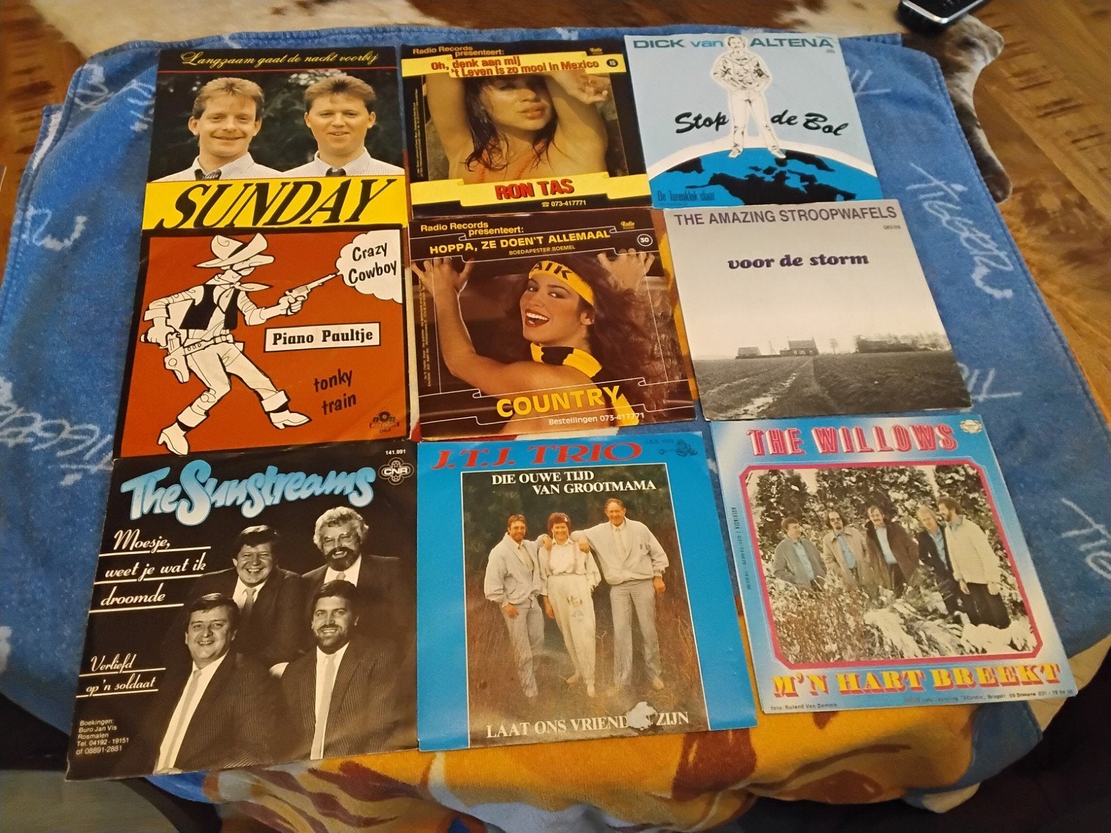 Singles vinyl piraat 9 stuks, Cd's en Dvd's, Vinyl | Nederlandstalig, Ophalen of Verzenden, Gebruikt, Overige formaten, Levenslied of Smartlap