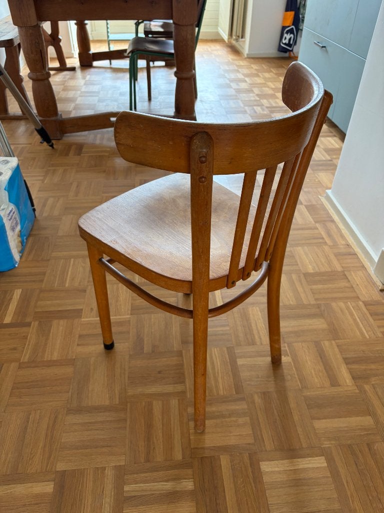 Houten stoel - Klassiek design, Ophalen, Gebruikt, Bruin, Klassiek, Tijdloos