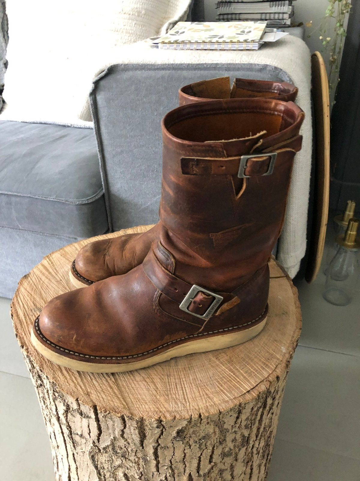 Red Wing boots, Ophalen of Verzenden, Gedragen, Bruin, Lage of Enkellaarzen
