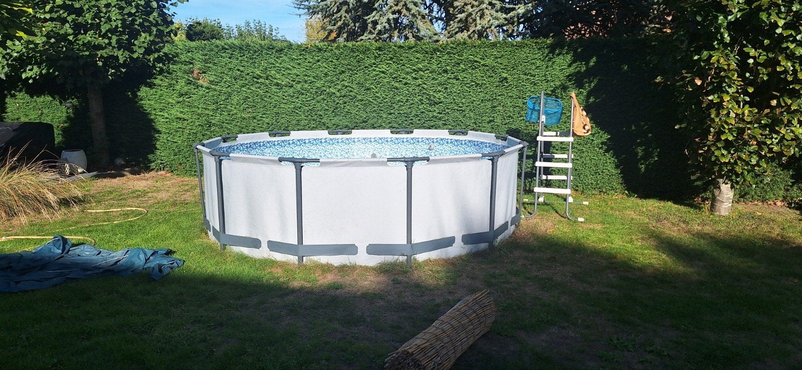 Intex Prism Frame Premium Pool Set - 3.66m x 99cm, Ophalen, Gebruikt, 200 tot 300 cm, 80 tot 120 cm