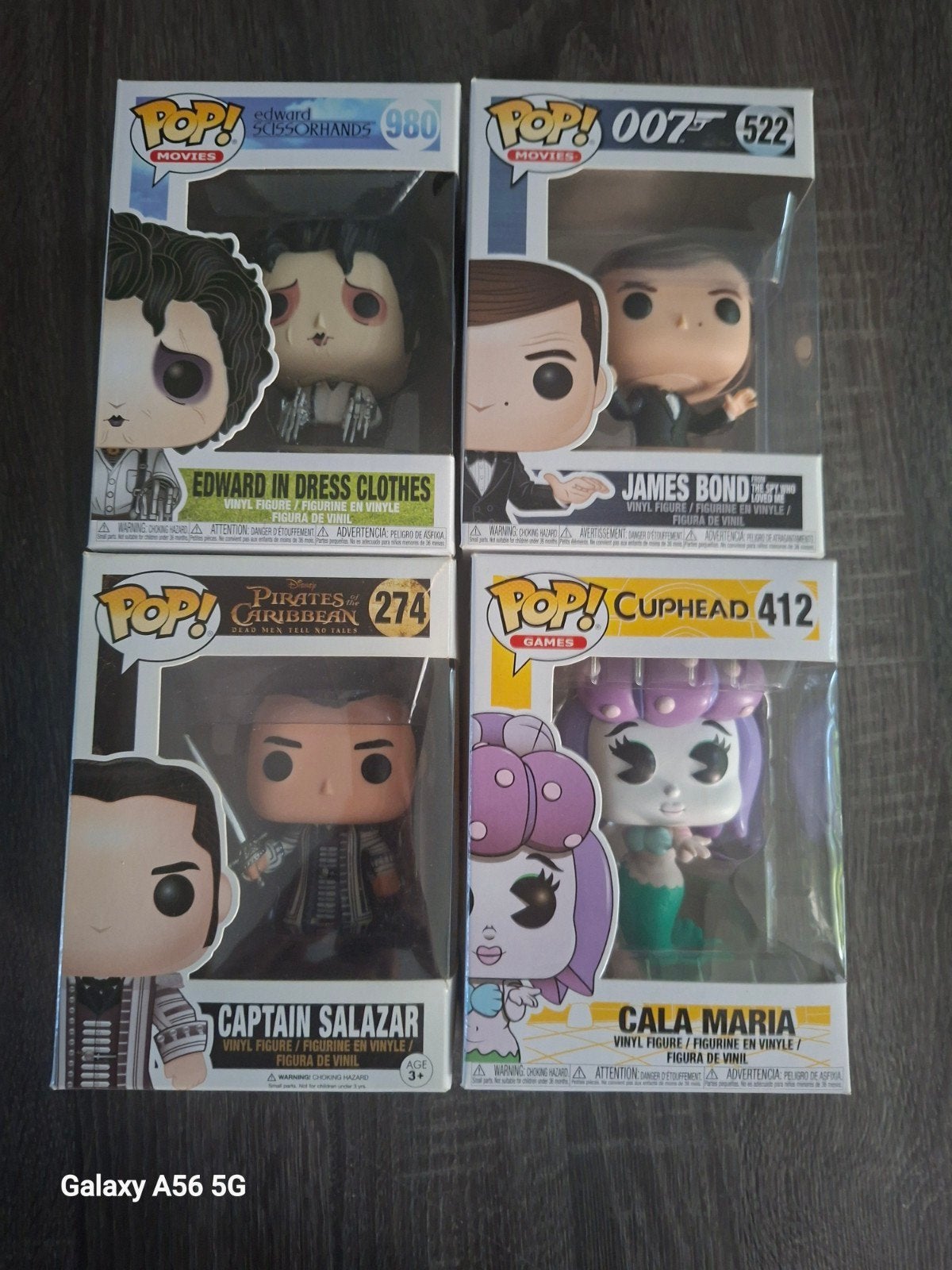 Funko Pop! Scissorhands, James Bond, Captain Salazar, Ophalen of Verzenden, Nieuw