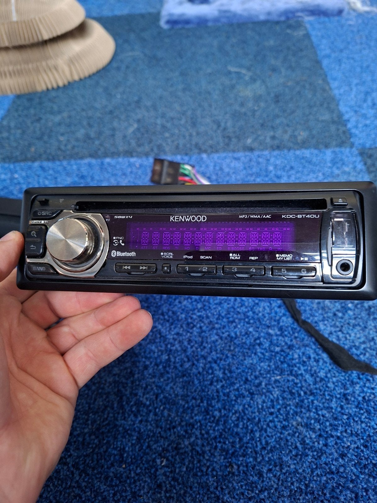 Kenwood KDC-BT40U Autoradio met Bluetooth en USB, Ophalen, Gebruikt
