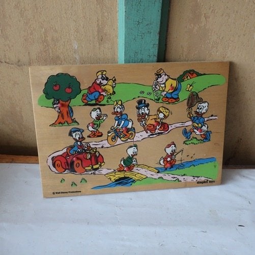 Donald Duck Simplex Toys Puzzel Walt Disney Dagobert Duck, Verzamelen, Ophalen of Verzenden, Donald Duck, Gebruikt, Overige typen
