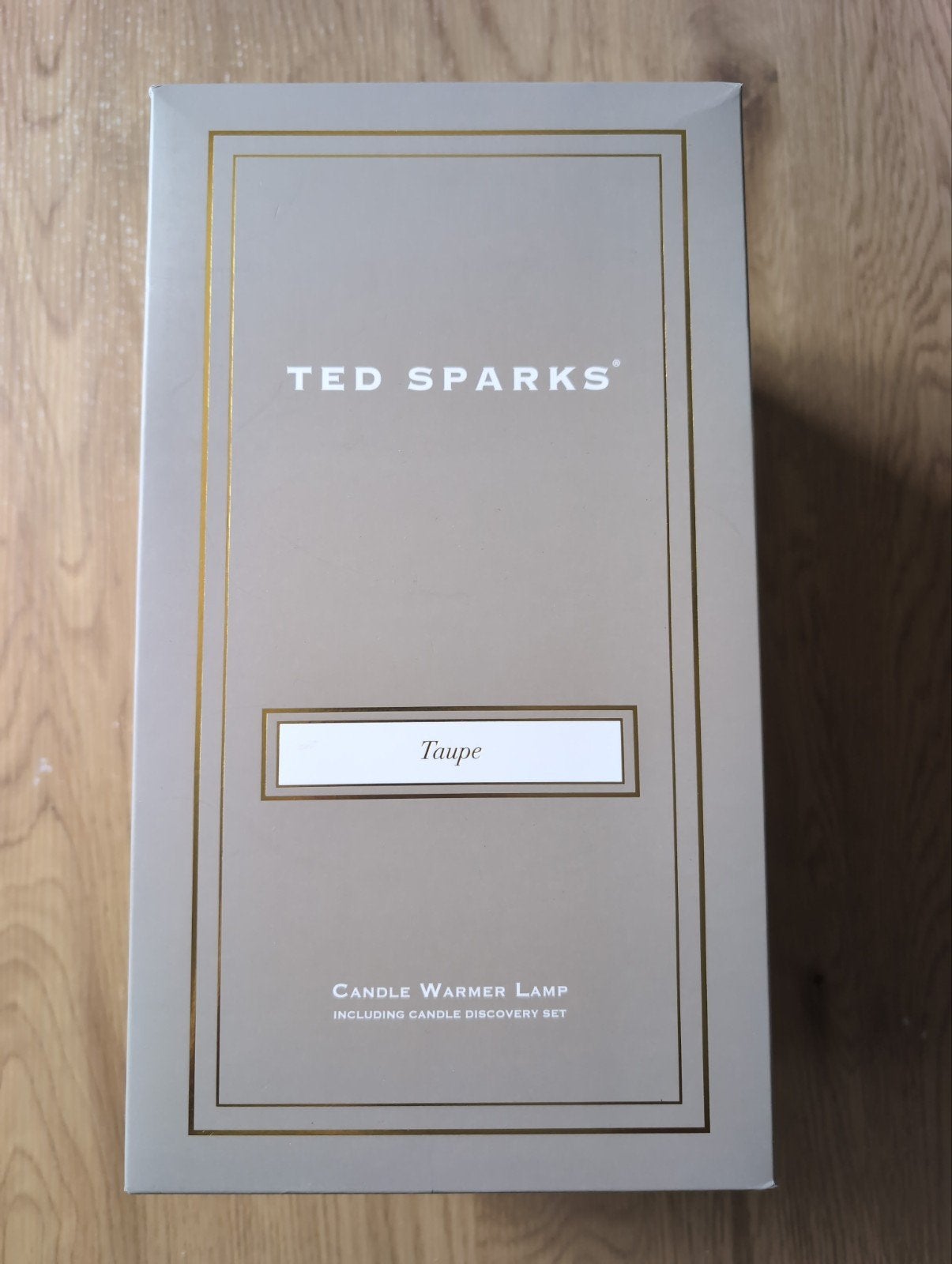 Ted Sparks Candle Warmer Lamp Taupe met Discovery Set, Met schakelaar, Overige merken, Beige, Nieuw