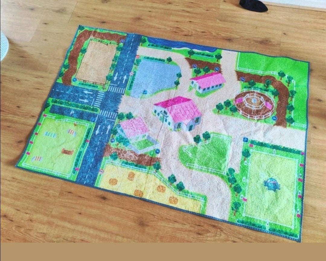 Paarden manege speelkleed, Ophalen
