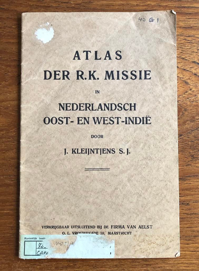 ATLAS 1928 der R.K Missie Nederlands Oost en West Indië, Antiek en Kunst, Antiek | Boeken en Bijbels, Ophalen of Verzenden