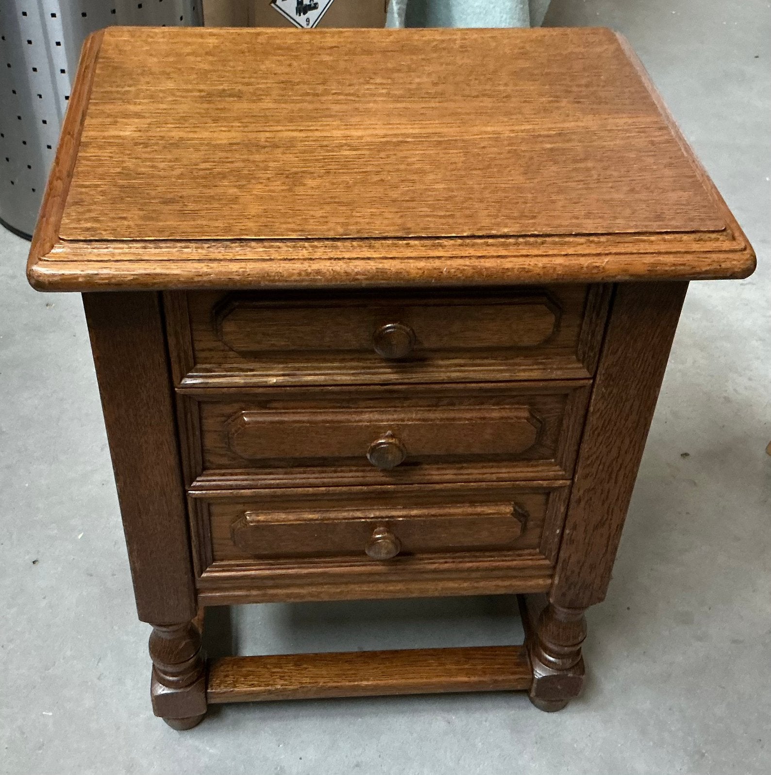 Oud eiken laden kastje, Ophalen, Minder dan 50 cm, Gebruikt, Eikenhout