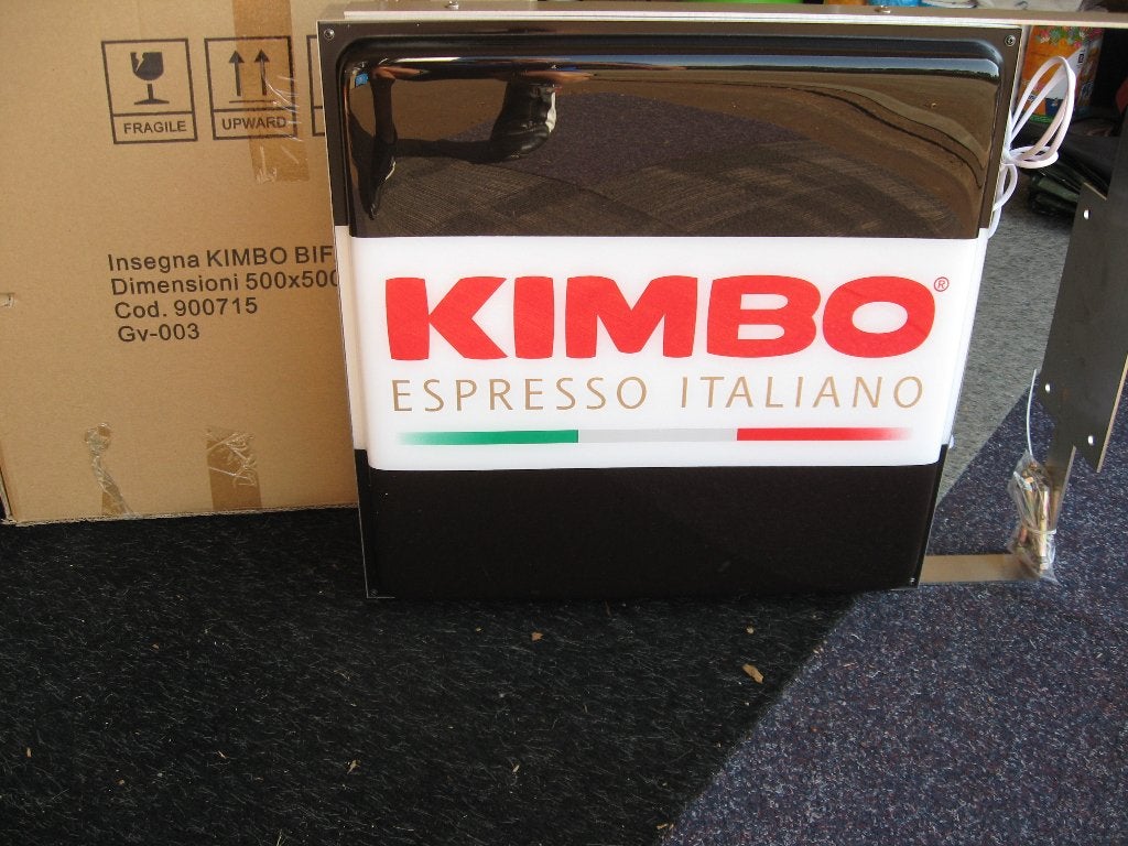 KIMBO LICHTBAK RECLAME, Ophalen, Nieuw, Lichtbak of (neon) lamp