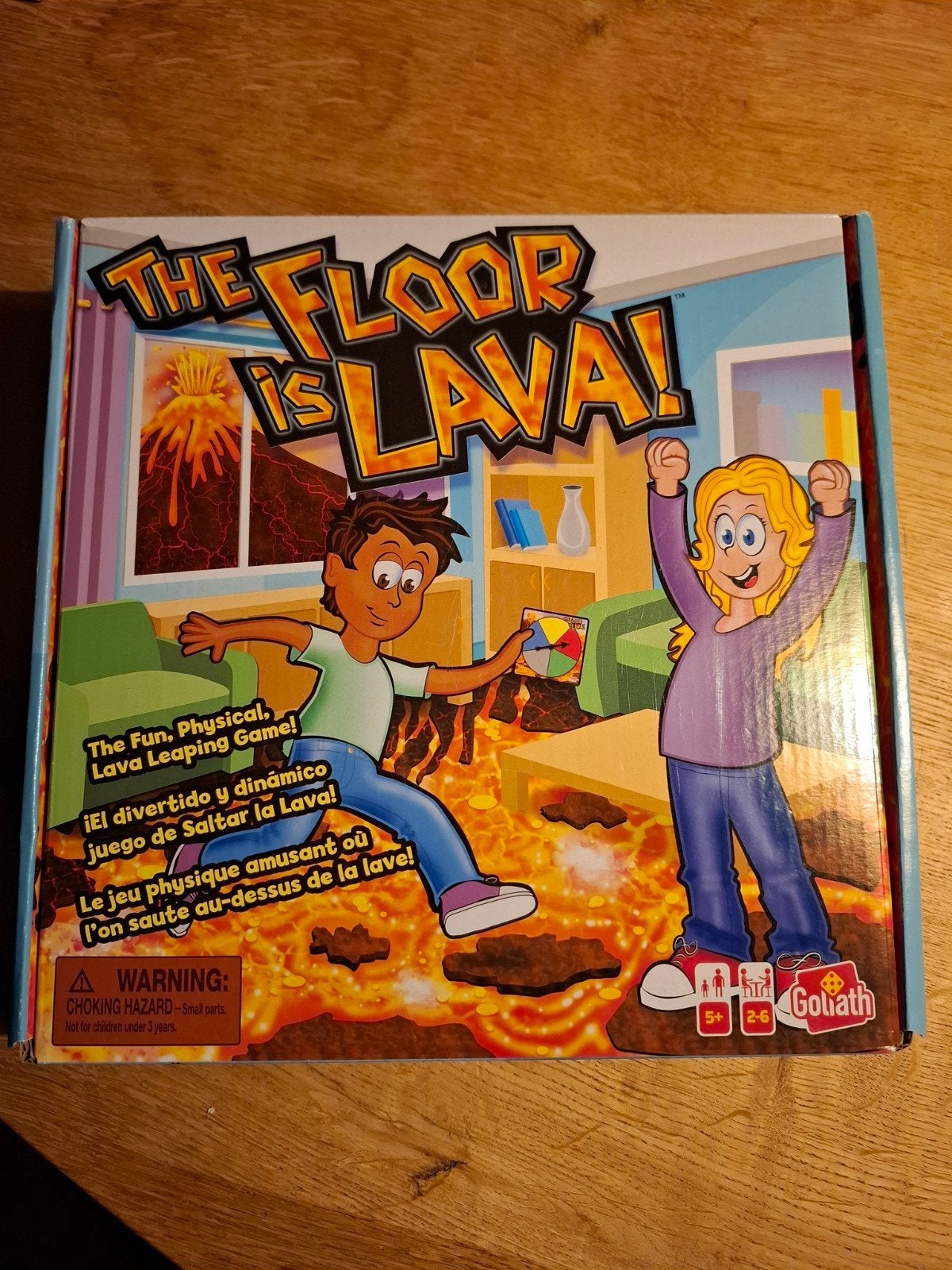 The Floor is Lava - Spel, Drie of vier spelers, Ophalen of Verzenden, Zo goed als nieuw, Goliath